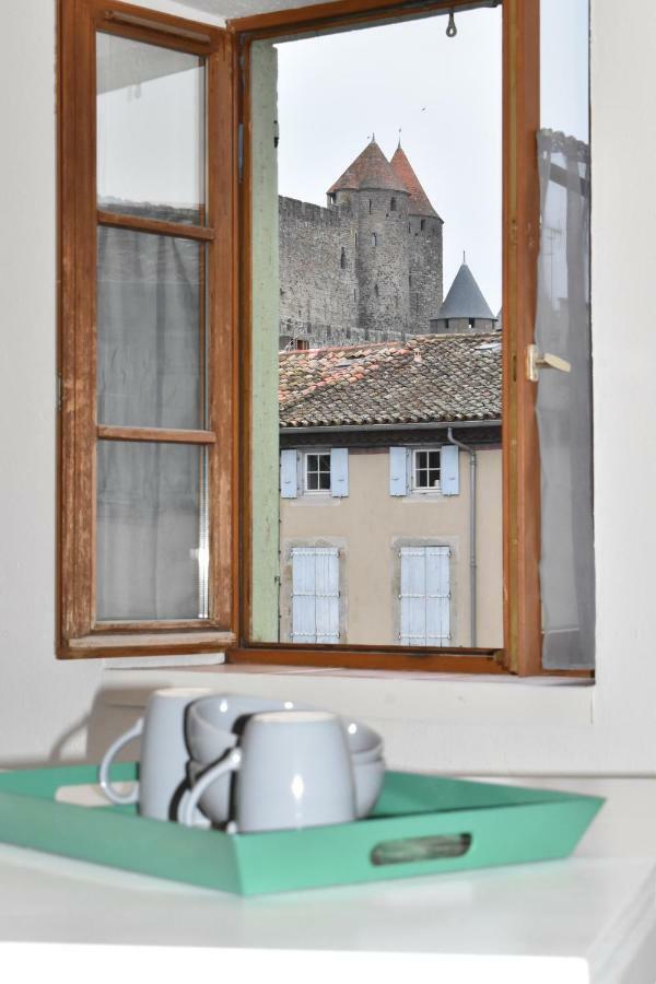Les Gites De Laure - L'Or Vert, Appartement Avec Vue Sur Le Chateau, Parking Prive, Climatisation, Netflix, A 160 M De La Cite Medievale 卡尔卡松 外观 照片