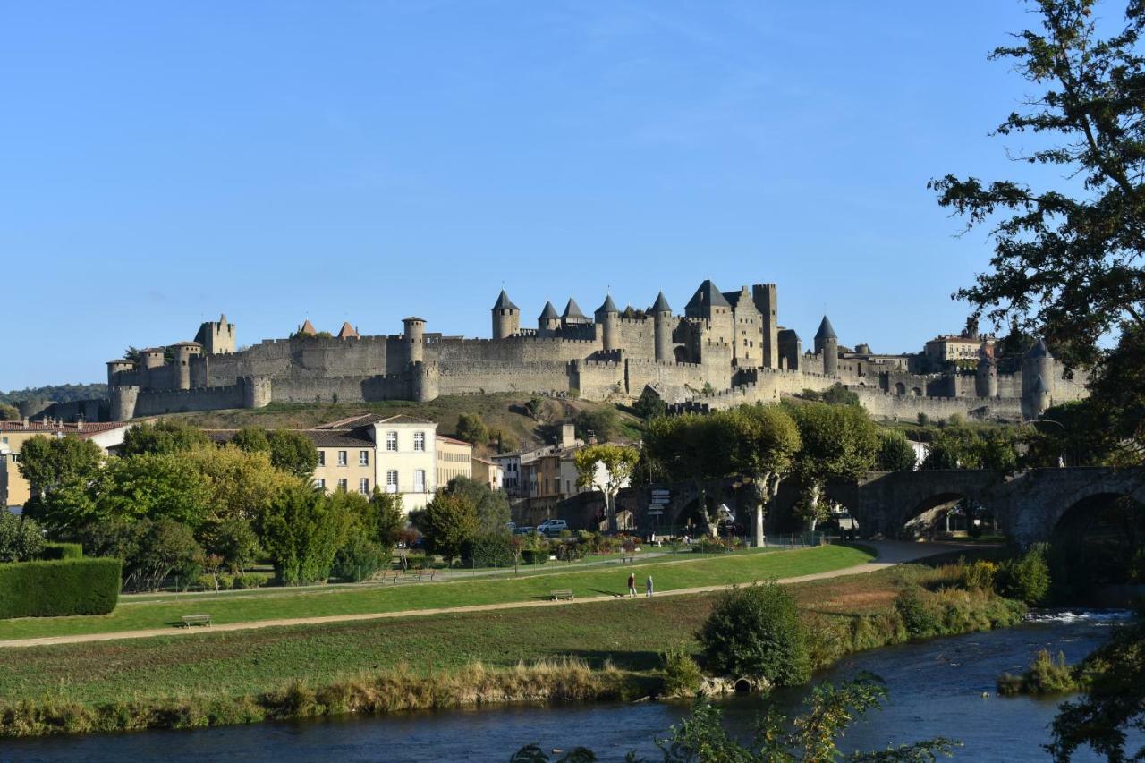 Les Gites De Laure - L'Or Vert, Appartement Avec Vue Sur Le Chateau, Parking Prive, Climatisation, Netflix, A 160 M De La Cite Medievale 卡尔卡松 外观 照片